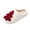 Red, variant on Christmas Tree Print Slippers for Women Men, Cute Cozy Fuzzy Slippers with Embroidered Tree, Warm Soft Plush Indoor Cotton Shoes