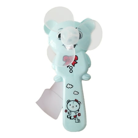 

Hand Press Fan Handheld Bear Plastic Cute Cartoon Plastic Soft Rubber Miniature For Children Cartoon Small Child Cartoon Clip Fans