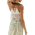 thumbnail image 4 of Lucakuins, camisolas de verano para mujer, tirantes finos, cuello en V, sin mangas, camisetas sin mangas con tirantes, Tops cortos Lucakuins  moda, 4 of 5