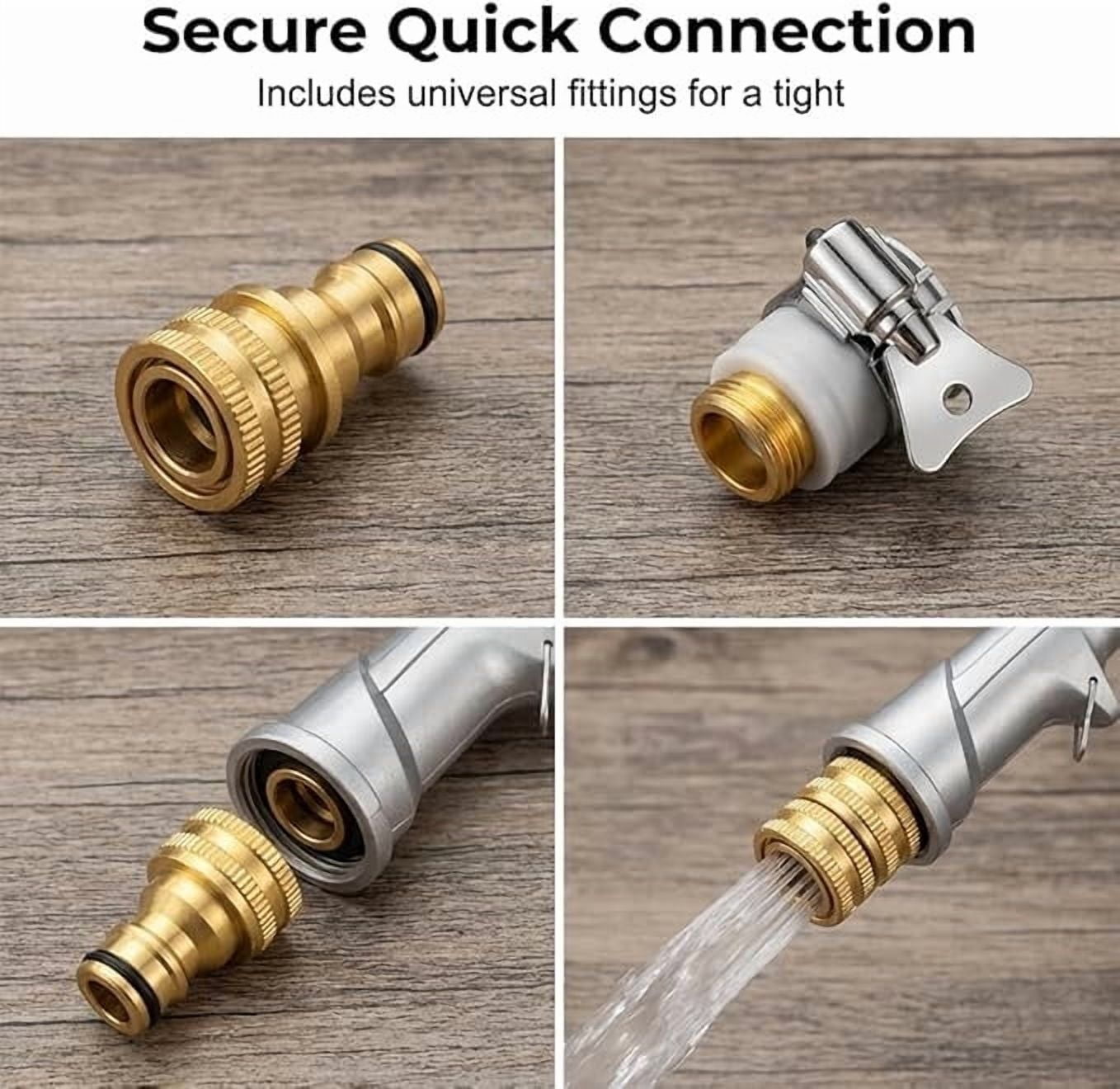 High Pressure Garden Hose Nozzle Sprayer, Multifunctional Adjustable High Pressure Car Wash Water Guns, Heavy Duty Car Wash Foam Gun, Set for Household Use