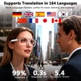 thumbnail image 2 of AI Smart Glasses for Men Women, Bluetooth Glasses with 164+ Languages Translation, Color-Change Lens and Hands-Free Calls for Travel Meeting Trade Business, 2 of 9