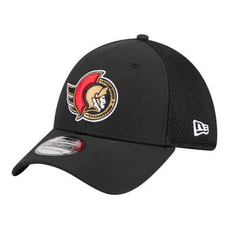 Men s New Era Black Ottawa Senators Logo 39THIRTY Flex Hat