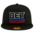 thumbnail image 2 of Men's New Era  Black Detroit Pistons Statement Edition Jersey Hook 59Fifty Fitted Hat, 2 of 4