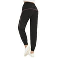 thumbnail image 6 of Uniexcosm Women's Printed Solid Activewear Jogger Track Cuff Sweatpants, 6 of 8