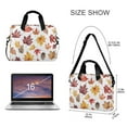 thumbnail image 3 of FORMRS 16" Laptop Sleeve Bag Carrying Case with Handle Travel Shoulder Briefcase, Gray Autumn Leaves, 3 of 8