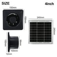 thumbnail image 5 of 4/6/8inch 12V Solar Panel With Extractor Ventilation Fan Air Vent For Sash Wall Fan Energy-saving Exhaust Air Blower High Speed, 5 of 6