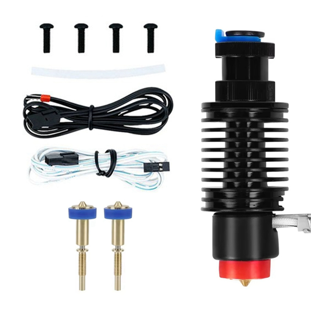 Para Kit de Extremo Caliente de Cerámica, Boquilla de Latón para Radiador V6, Núcleo de Calentamiento de Cerámica para Piezas de Impresora 3D, Paquete D