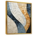 thumbnail image 2 of Designart "Tranquil Blue Stone Artwork" Spiritual Stone Floater Framed Canvas Prints, 2 of 5