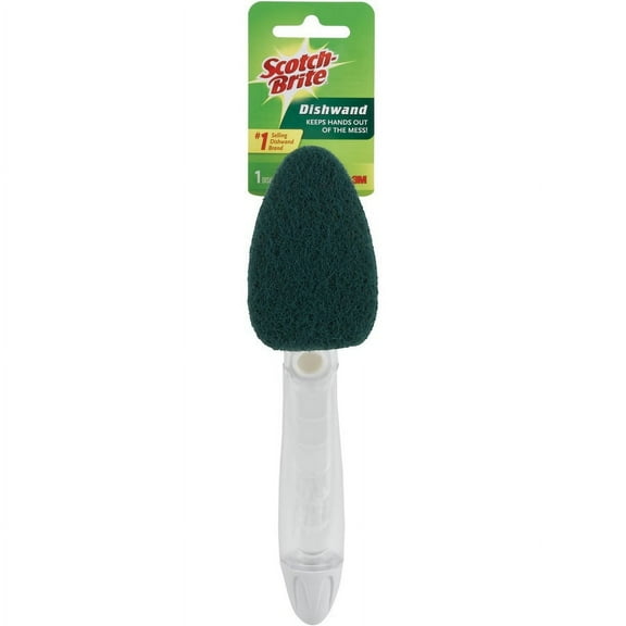 Scotch-Brite Heavy-Duty Dishwand - 4/Carton - Plastic - Green | Bundle of 2 Cartons