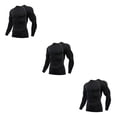 thumbnail image 3 of Qarigey Ropa interior térmica para hombre, medias elásticas, capas base para correr en invierno, camisetas de manga larga, ropa deportiva Type1 NO1, 3 of 6