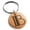 Rose, variant on Stainless Steel Letter B Initial Metro Retro Monogram Engraved Small Medallion Circle Charm Keychain Keyring