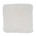thumbnail image 5 of Fennco Styles Classic Faux Fur Decorative Throw Pillow Cover 18 x 18 Inch - Ivory Plush Cushion Case for Home, Couch, Living Room, Office and Holiday Décor, 5 of 6