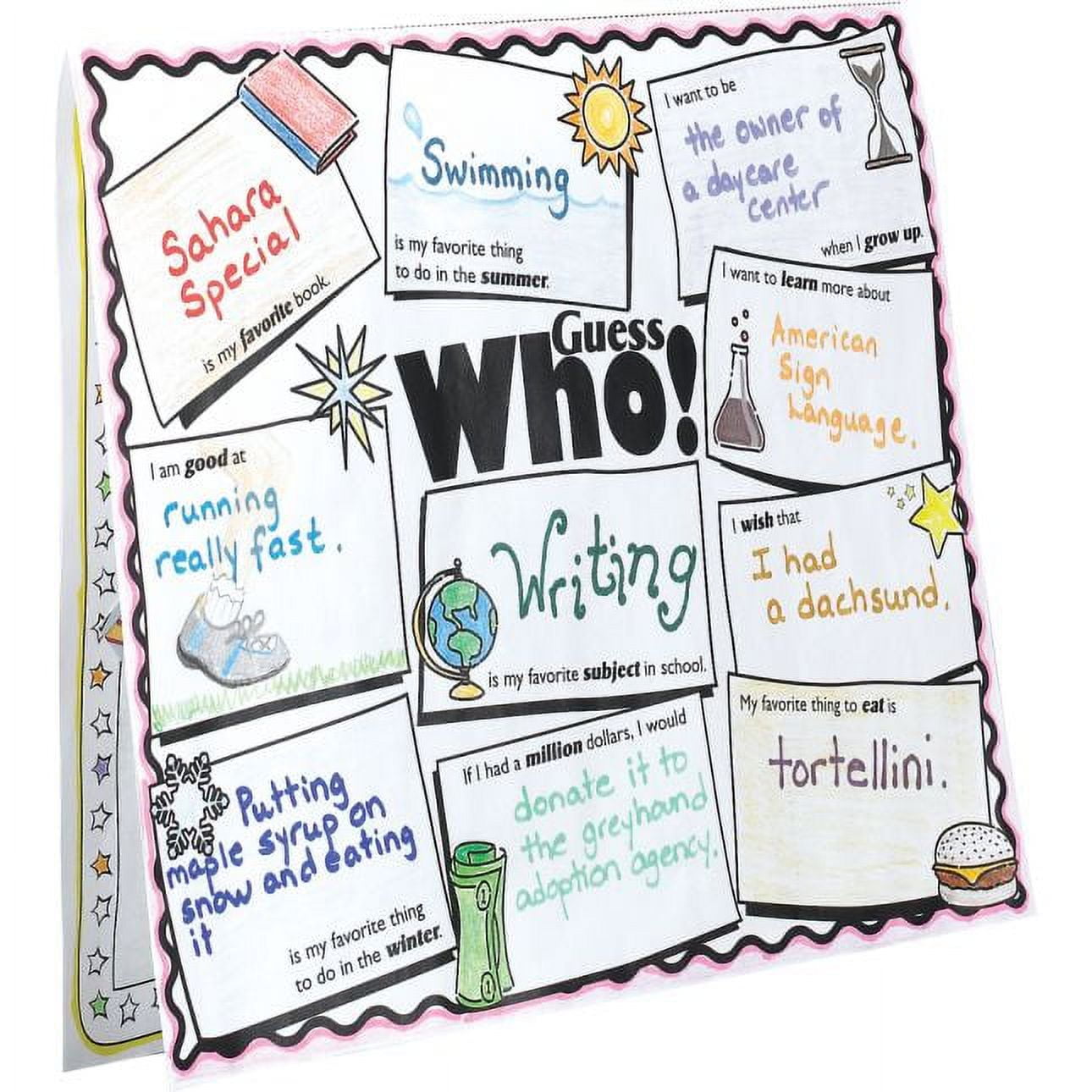 Ready-To-Decorate Guess Who's Who! - 24 activity mats