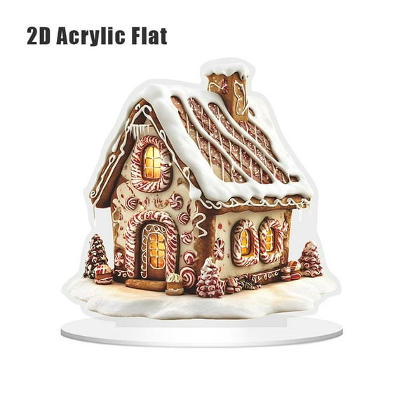 Christmas Decorations Indoor Resin Gingerbread Houses Decor