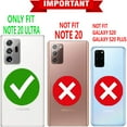 thumbnail image 2 of Samsung Galaxy Note 20 Ultra Case, with [Tempered Glass Protector Included] Liquid Floating Glitter Quicksand Bling with Spot Diamond Cover - Green/Red, 2 of 7