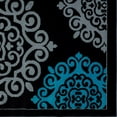 thumbnail image 5 of Luxe Weavers Floral Medallion Turquoise 8x10 Oriental Area Rug, Indoor Carpet, 5 of 7