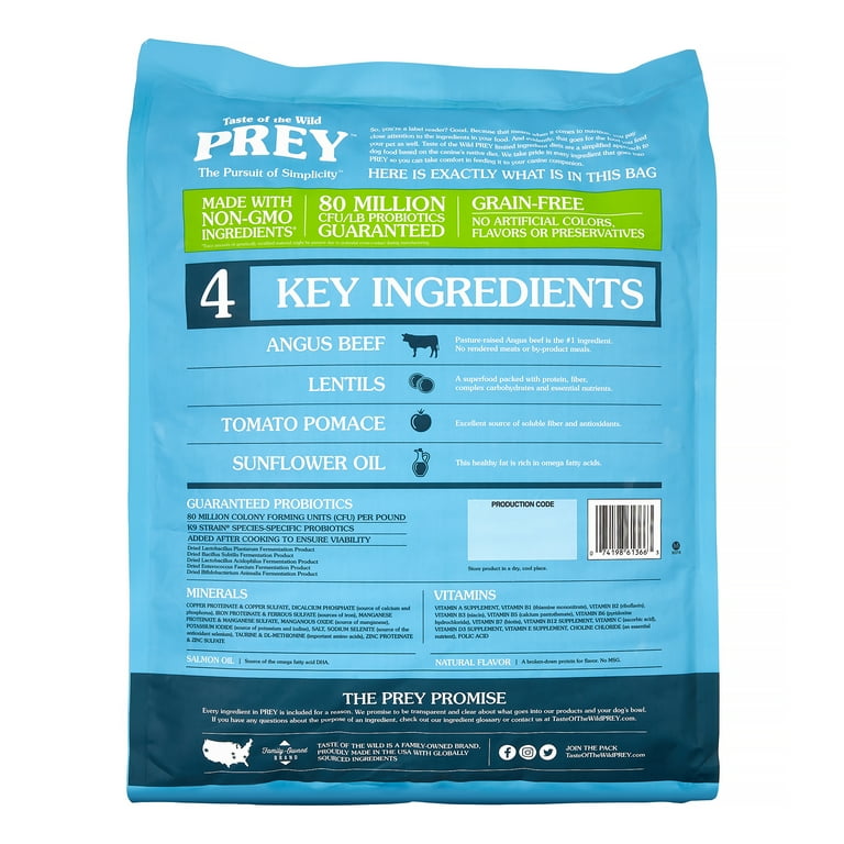 Taste of the Wild Prey Limited Ingredient Angus Beef Formula Dry