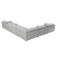 thumbnail image 4 of HomeRoots Italian Leather Power Reclining U Shaped Eight Piece Corner Sectional, 4 of 8