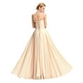 thumbnail image 3 of Vicky and Lucas - Modern Style Strapless Embroidery Tulle Gown - Elegant Dress for Special Occasions (Beige, XS), 3 of 3