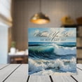 thumbnail image 5 of Ocean Wave Inspirational Quote Wooden Box Sign Beach Gifts Funny Summer Design Boho Decor for Shelves Table Centerpiece Ideas Wood Block Signs Housewarming Gifts 7x7 In, 5 of 6