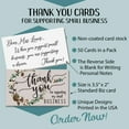 thumbnail image 2 of Business Thank You Cards - 3.5" x 2" Standard Business Card - Set of 50 - Blank Stationery - Beautiful and Minimalist Business Thank You Cards for Under $10!, 2 of 5