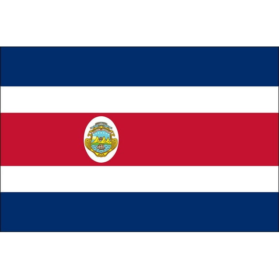 Y H M National Flag Costa Rica Flag 4 x 6 feet Bunting For Marine Industrial Use