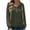 #H-Army Green, variant on GuangCheng Womens Waffle Knit Hooded Sweatshirts Casual Warm Long Sleeve Pullover Hoodie Shirts with Buttons