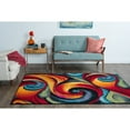 thumbnail image 2 of Tayse Symphony Area Rug SMP1001 Contemporary Multi Curves Swirls 7' 10" x 10' 3" Rectangle, 2 of 10