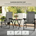 thumbnail image 4 of Outsunny Ensemble Bistro de Patio 3 Pcs, Ensemble de Chaises Pliantes d'Extérieur et Table, 4 of 10