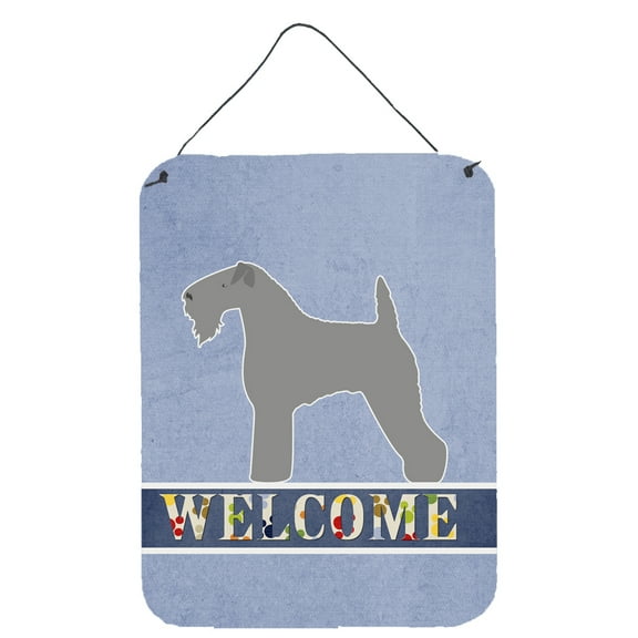 Carolines Treasures BB5496DS1216 Kerry Blue Terrier Welcome Wall or Door Hanging Prints