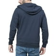 thumbnail image 4 of MIASHUI Men's Multi-Color Casual Zip Up Hoodie Loose Fit Solid Color Pullover Sweatshirt Lightweight Jacket with Pockets Navy,C, 4 of 4