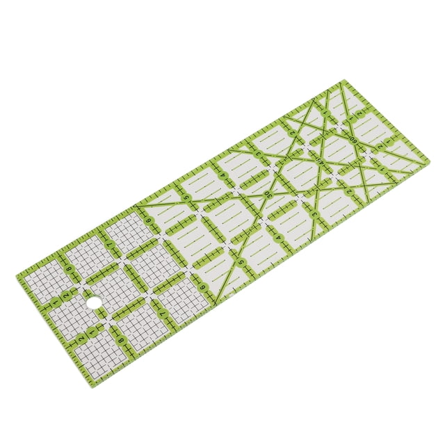 Fyydes Règle de Quilting, Règle en Tissu, Règle de Quilting Acrylique Rectangulaire Transparente Opération Simple Robuste Durable pour Couture Domestique