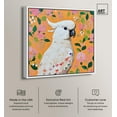 thumbnail image 2 of White Cockatoo II Canvas Tropical Floral Art by Art Remedy, White Frame, 12 x 12, 2 of 7