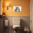 thumbnail image 3 of WFSposter Highland Cow Bathroom Wall Art Cattle Baby in Bucket Canvas Picture Cute Cow Poster Print Rustic Farmhouse Animal Flower Wall Decor (A, (12.00" x 18.00")), 3 of 6