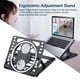 thumbnail image 5 of Soporte para portátil de escritorio compatible con Mac MacBook Pro Air Notebook Portable Negro, 5 of 9