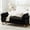 Black, variant on BaseBeauty 66" Storage Bench for Bedroom, End of Bed Bench with Gold Legs, Black Bench for Bedroom with Arms, Teddy