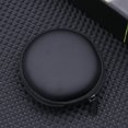 thumbnail image 3 of GOOHOCHY Estuche rígido portátil con cremallera para guardar auriculares, audífonos y MP3 (negro), 3 of 8