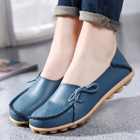 

Women Flats Hot Sell Colourful Leather Women Loafers Ballet Pointed Toe Flats Ladies Shoes Loafers Plus Size 44 Zapatos De Mujer