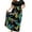 B9-Colorful Plantain, variant on SHOWMALL Plus Size Summer Maxi Dress for Women Petal Panic 3X Short Sleeves Crewneck Casual Bohemian Beach Dress Full-Length Floral Long Sun Dresses with Pockets