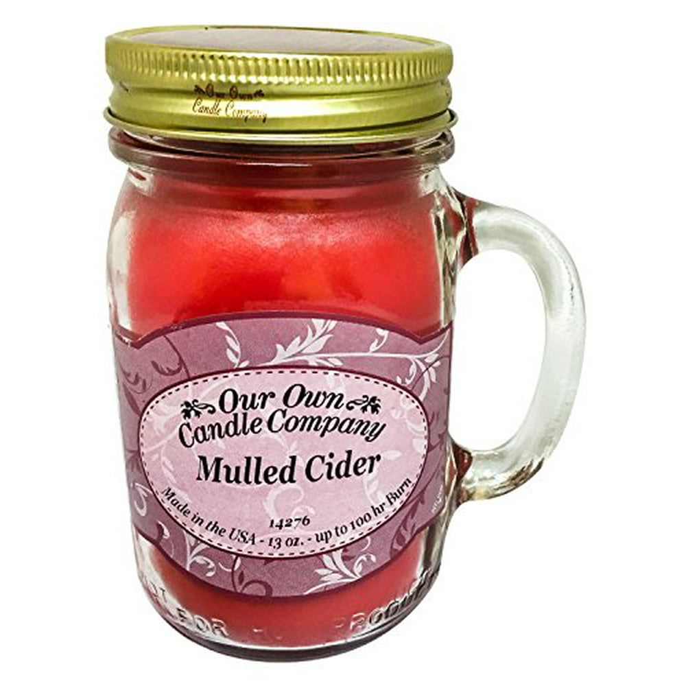 Mulled Cider Scented 13 Ounce Mason Jar Candle By Our Own Candle