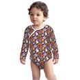 thumbnail image 2 of Xecao Pumpkin And Flying Bat1 Print Baby unisex-baby Cotton Long-sleeve Bodysuits-3 Months, 2 of 6