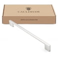 thumbnail image 4 of Cauldham 10 Pack Solid Kitchen Cabinet Pulls Handles (9" Hole Centers) - Modern Thin Profile Drawer/Door Hardware - Style M255 - Satin Nickel, 4 of 6