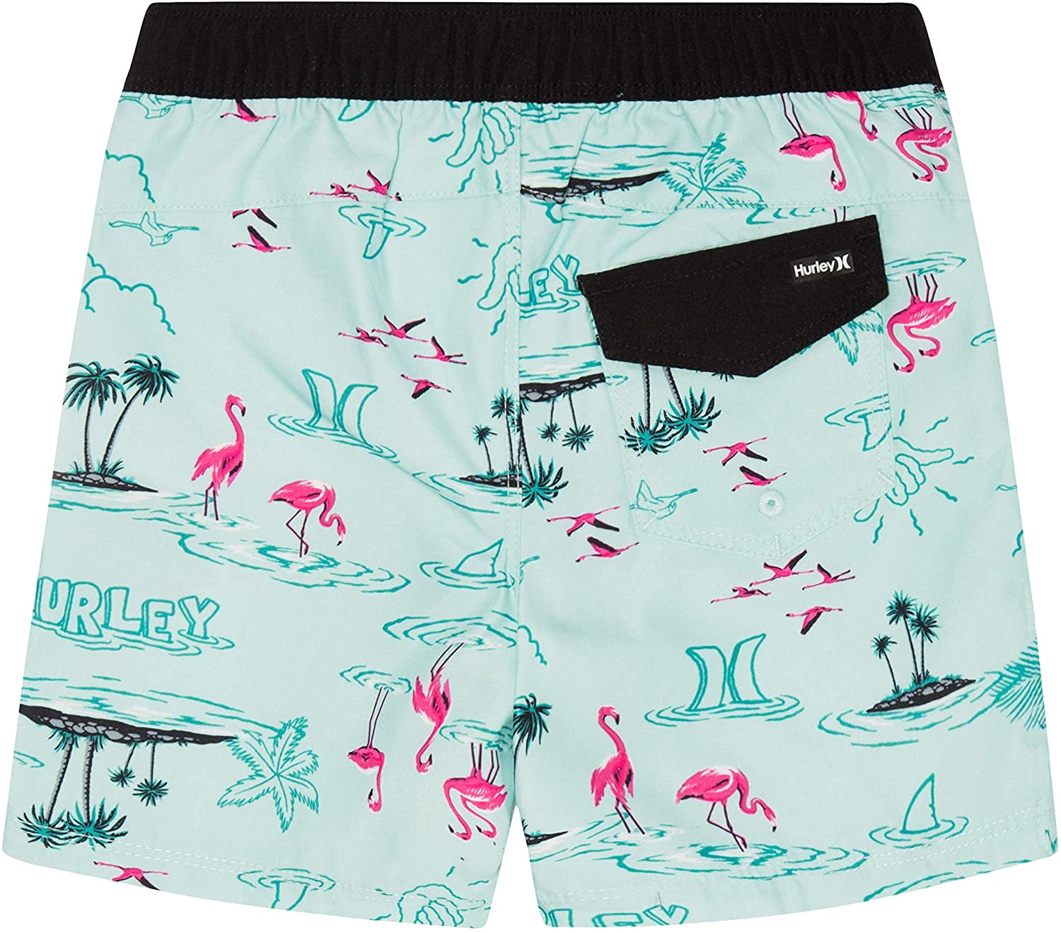 Hurley Boys' Big Classic Board Shorts, Teal/Flamingo, 10 Walmart Canada