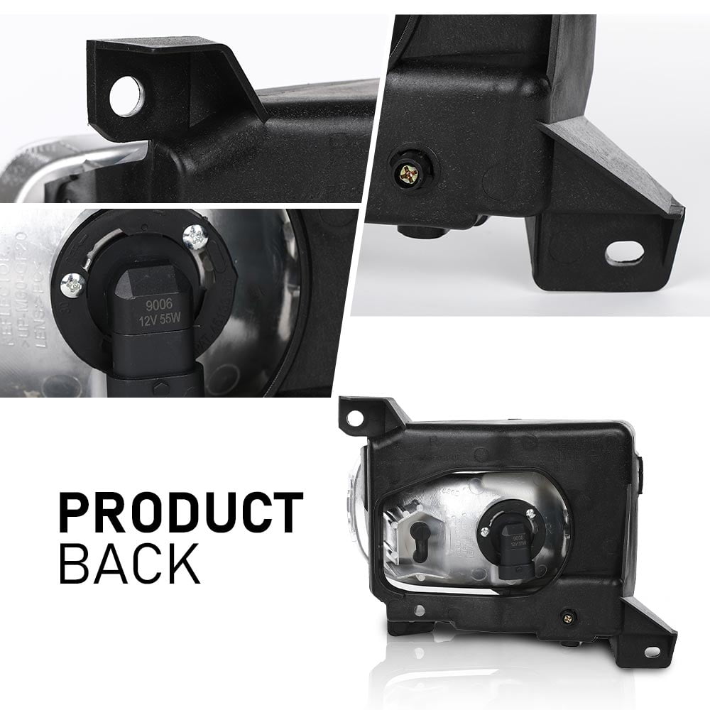 WINJET Fog Lights For 2000-2006 Toyota Tundra / 2001-2007 Sequoia – Pair, Halogen, DOT/SAE