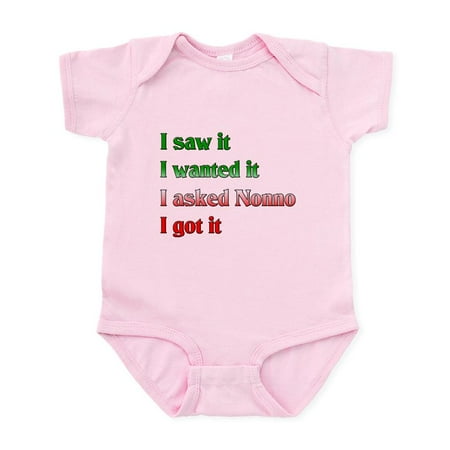 

CafePress - I Asked Nonno Infant Bodysuit - Baby Light Bodysuit Size Newborn - 24 Months