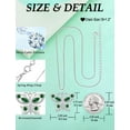thumbnail image 7 of VESITIM 925 Sterling Silver Butterfly Pendant Necklace for Women Created Emerald Birthstone Jewelry for Mother's Day/Birthday Gifts, 7 of 7