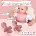 thumbnail image 3 of Vajilla De Silicona De 6-8 Piezas Para Bebé Juego De Baberos Con Ventosa Tazón Cuchara Tenedor Taza De Alimentación Plato Dividido Platos Infantiles Vajilla Para Niños Suministros Para Madres Y Bebés, 3 of 4