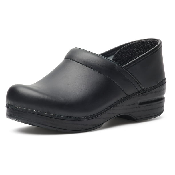 Zapatos Dansko Professional Black Box Zueco para mujer