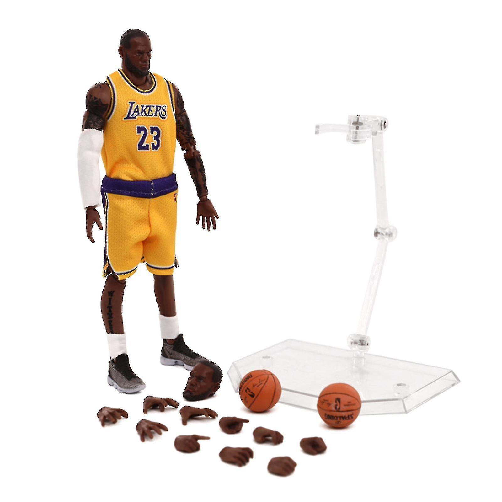 Nba Lakers No.23 Lebron James Action Figure Toy Statue For Collect