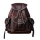 thumbnail image 1 of Genuine Leather Drawstring Backpack Vintage Men's Backpack Schoolbag, 1 of 5